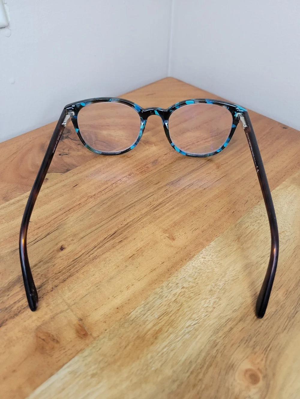 Tom Ford TF5523 Blue/Terrazzo 054 50-20 Temple 145 Round Lens‎ Plastic Frame